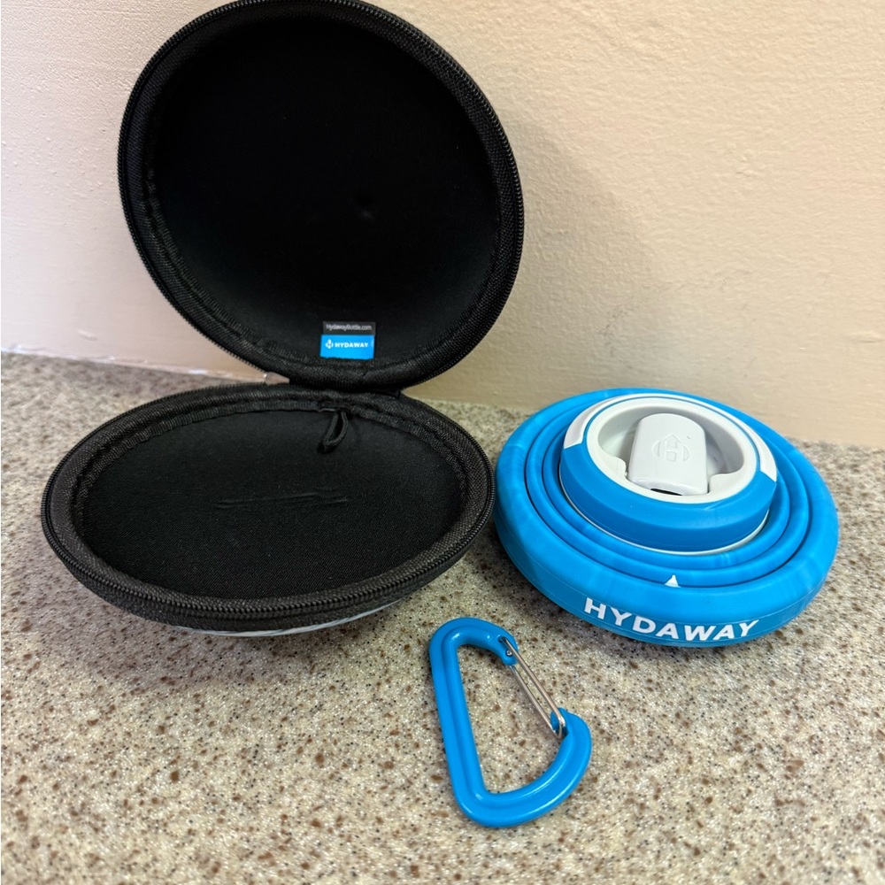 Blue Collapsible Water Bottle - Picture 6 of 11